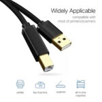 UGREEN USB 2.0 AM to BM Print Cable 1.5m (Black) US135 - 10350 - Image 3