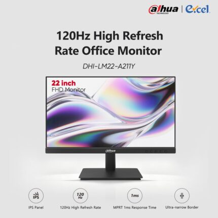 DAHUA 21.5'' 120Hz DHI-LM22-A211Y VA PANEL FRAMELESS FHD MONITOR (3YW)