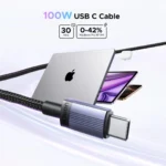 UGREEN USB-C to USB-C PD Fast Charging Cable 100W Max 1m - L528-65832 -(1YW) - Image 4