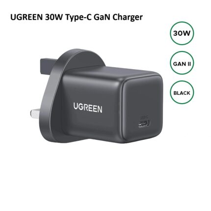 UGREEN Type-C 30W GaN Fast Charger UK - X513 - 55532 -(1YW)