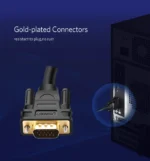 UGREEN VGA Male to Male Cable 1.5m 1080P@60Hz (Black) – VG101 – 11630-(1YW) - Image 4