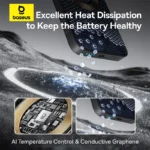 Baseus 10000mAh 22.5W EnerFill FM11 Ultra-Mini Magnetic Power Bank – Cosmic Black-(1YW) - Image 4